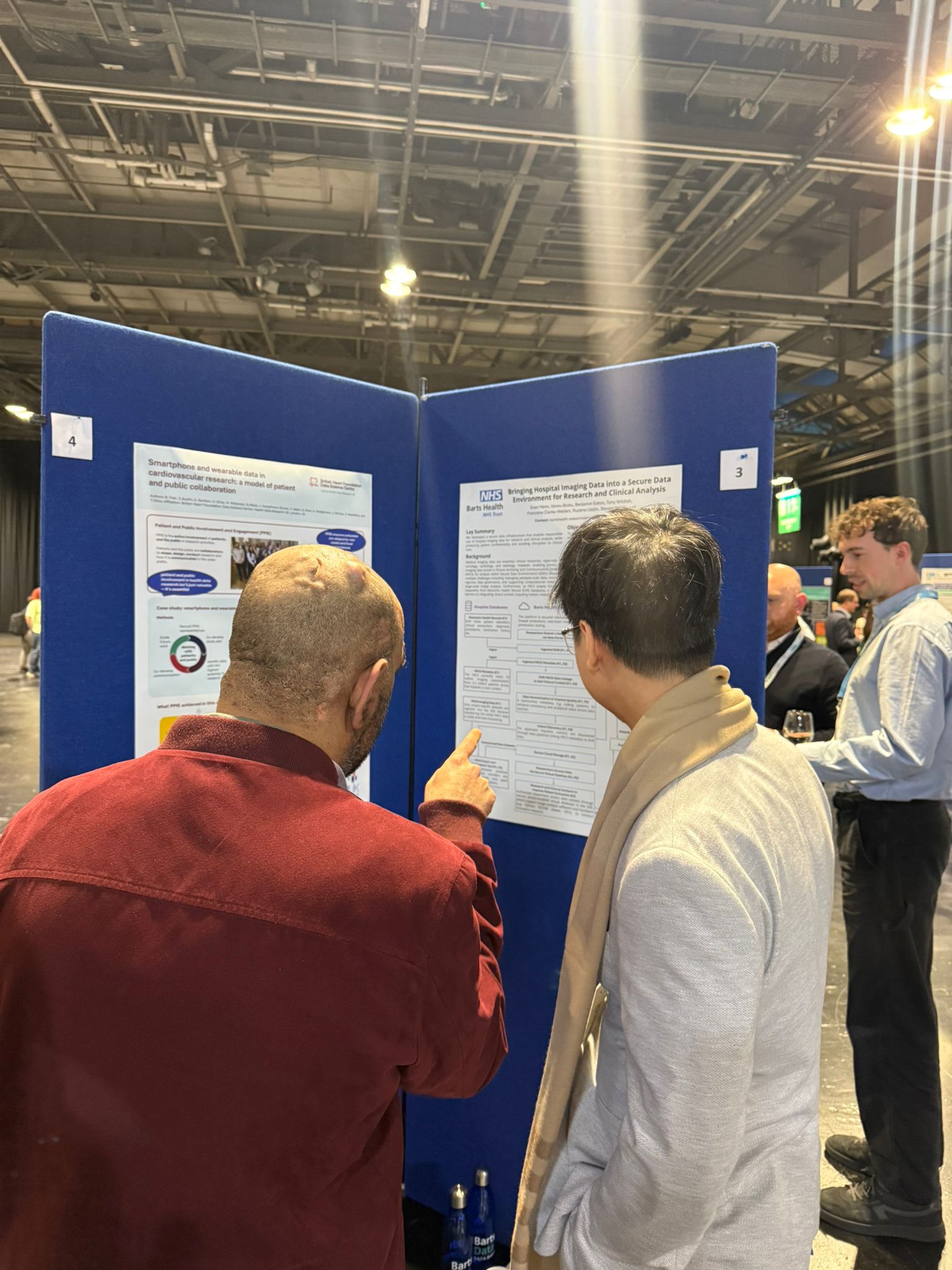 Evan presenting poster